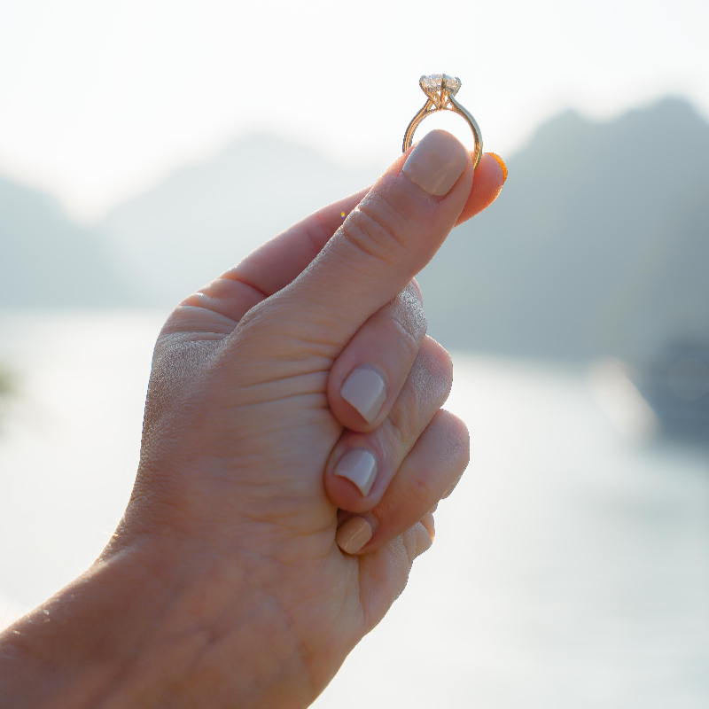 럭셔리 크루즈에서의 로맨틱한 프로포즈